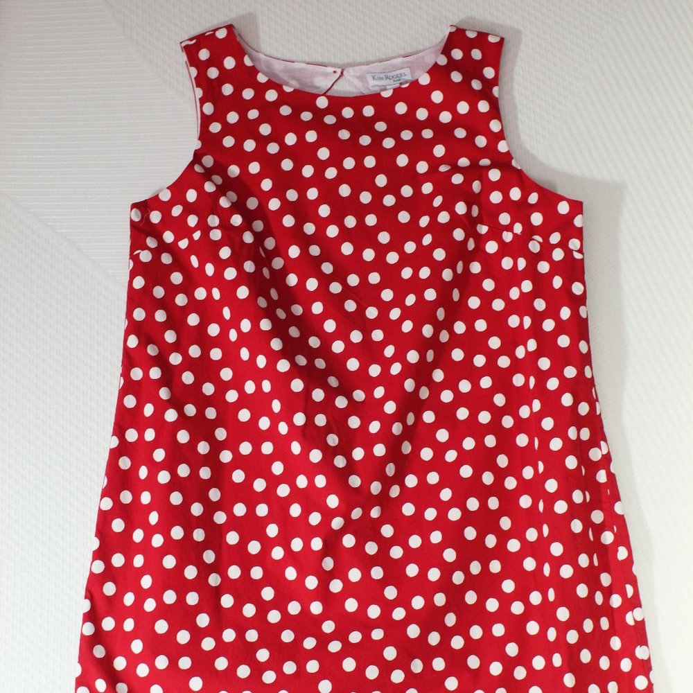 Kim Rogers Red Polka dot dress (new)